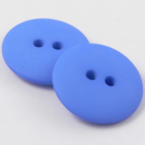 8mm Royal Blue Matt Smartie Style 2 Hole Button