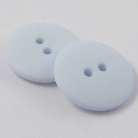 12mm Baby Blue Matt Smartie Style 2 Hole Button