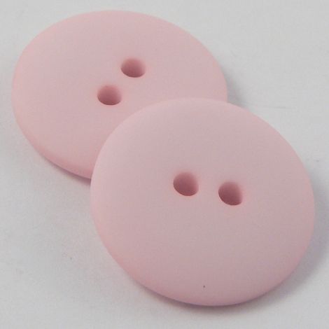 15mm Pale pink Matt Smartie Style 2 Hole Button