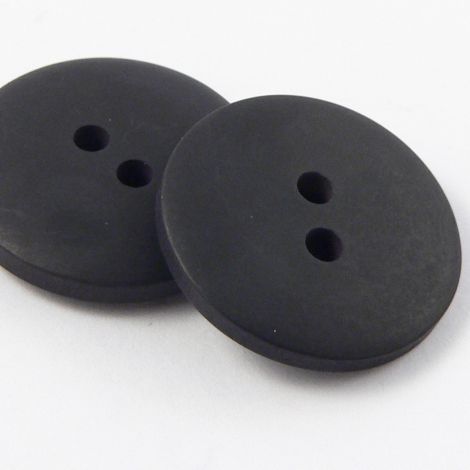 10mm Black Matt Smartie Style 2 Hole Button