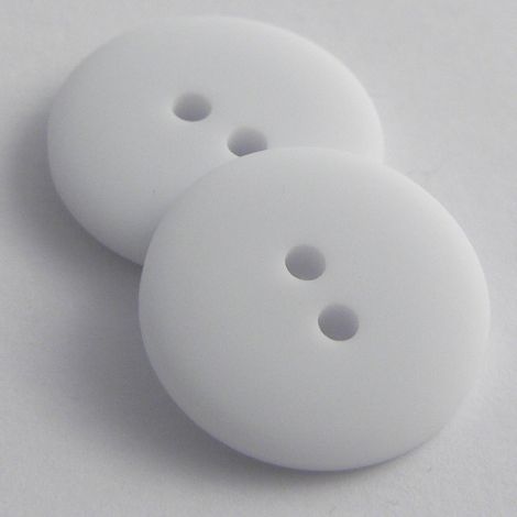 12mm White Matt Smartie Style 2 Hole Button