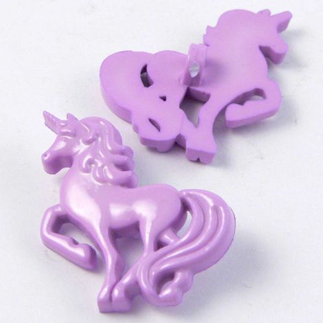 27mm Lilac Unicorn Shank Button
