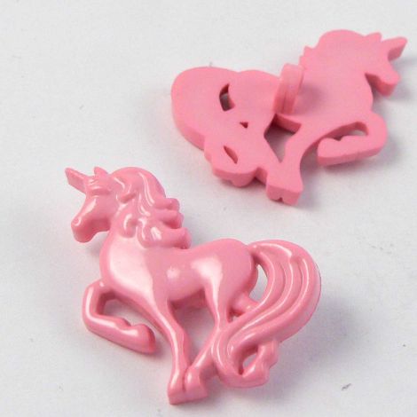 27mm Pink Unicorn Shank Button