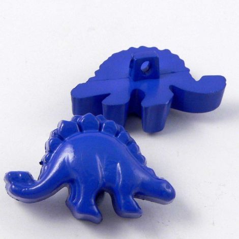 31mm Blue Stegosauras Dinosaur Shank Button