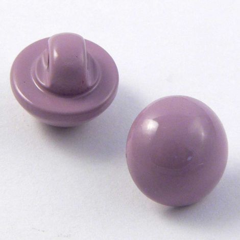 11mm Lilac Smooth Domed Shank Button
