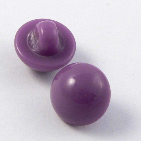 11mm Heather Smooth Domed Shank Button
