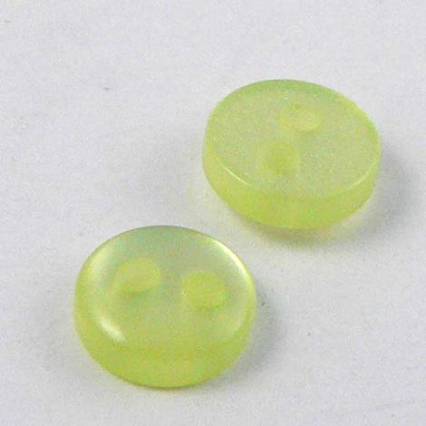 5mm Pearl Lime Green 2 Hole Button