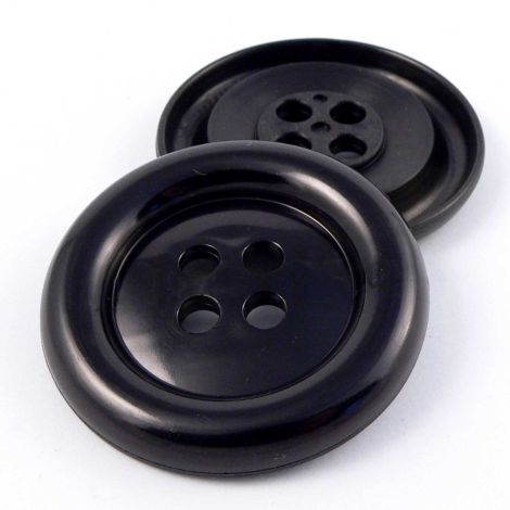 51mm Extra Large Black Chunky 4 Hole Sewing Button