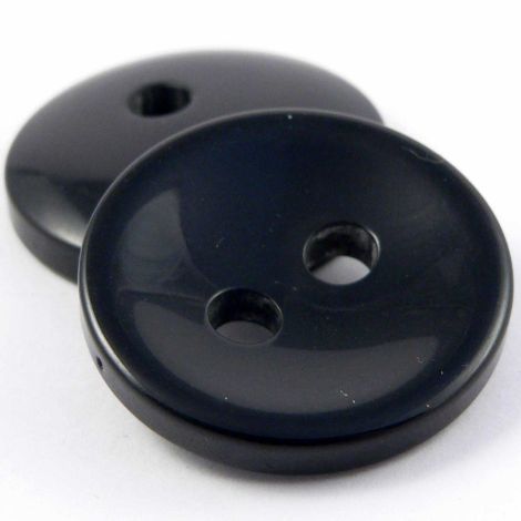 30mm Black 2 Large Hole Coat Button