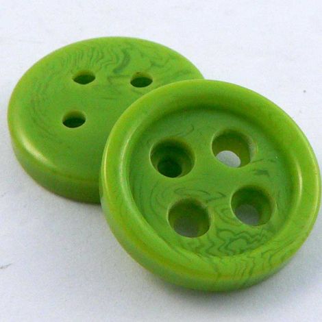 18mm Green Contemporary 4 Hole Sewing Button