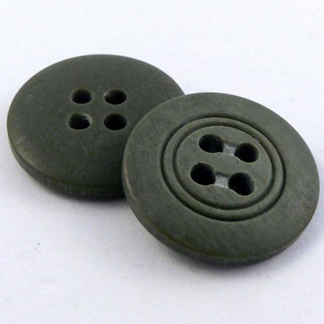 18mm Khaki Green 4 Hole Sewing Button