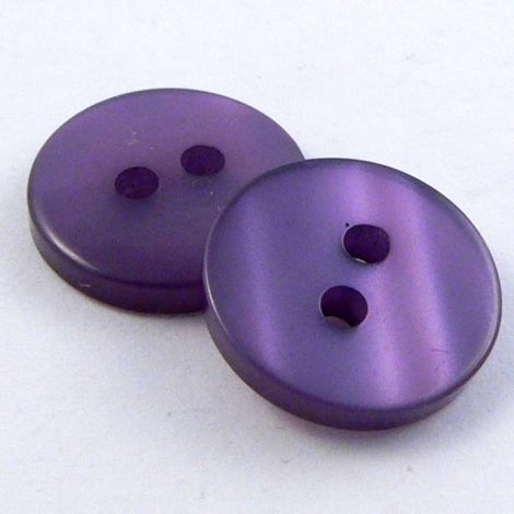 13mm Pearl Purple 2 Hole Sewing Button