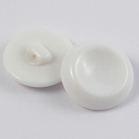 21mm White Shank Sewing Button With A Sunken Middle
