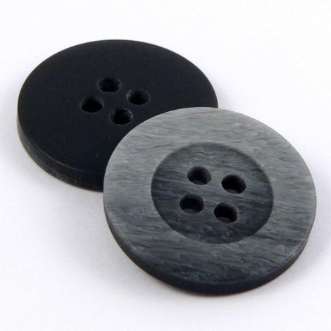 25mm Graduated Grey 4 Hole Sewing Button