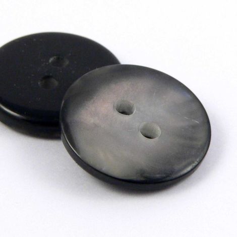 18mm Grey Shimmering Smartie Style 2 Hole Sewing Button