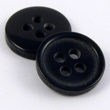 18mm Thin Black 4 Hole Suit Button