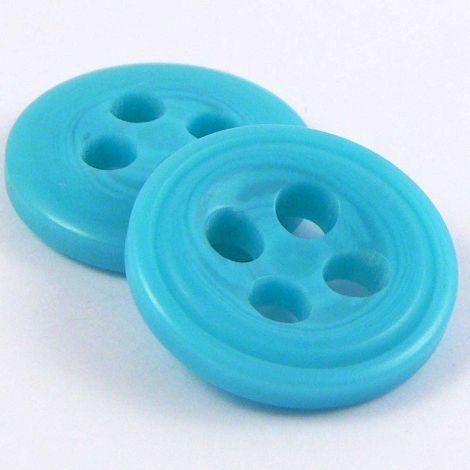18mm Turquoise Contemporary 4 Hole Sewing Button