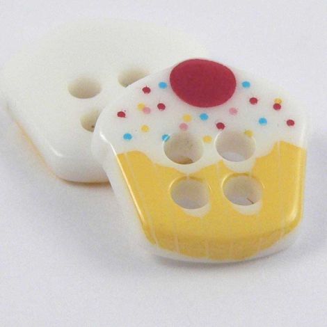13mm Cupcake 4 Hole Button