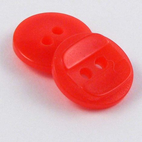 11mm Cough Candy Red Contemporary 2 Hole Sewing Button