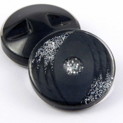 23mm Grey & Glittery Shank Sewing Button