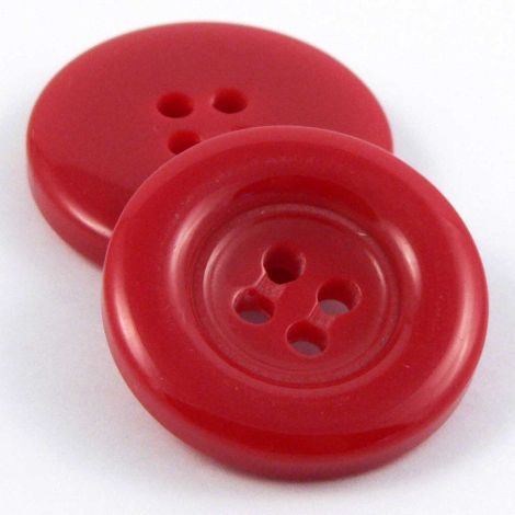 20mm Cherry Red 4 Hole Sewing Button