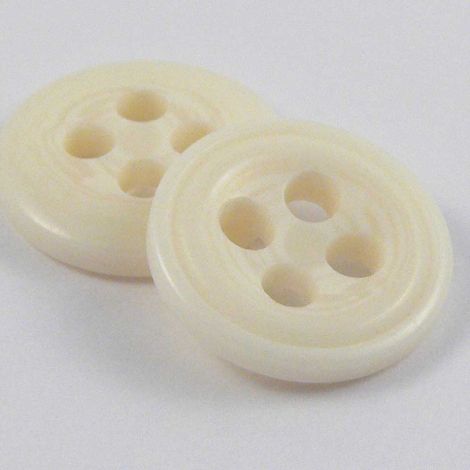 18mm Ivory Contemporary 4 Hole Sewing Button