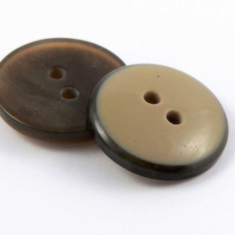 18mm Fawn Reversible 2 Hole Sewing Button