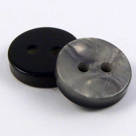 10mm Grey Pearlized 2 Hole Sewing Button