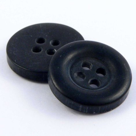 18mm Black Matt 4 Hole Suit Button