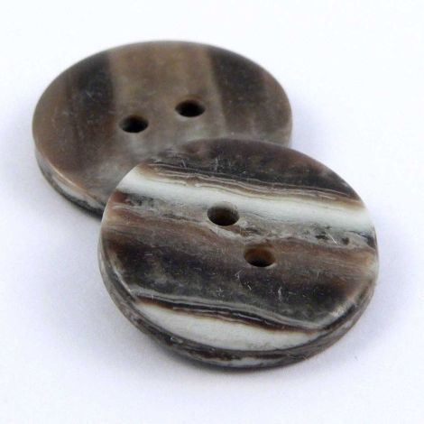 18mm Brown & Cream Smartie Style 2 Hole Sewing Button