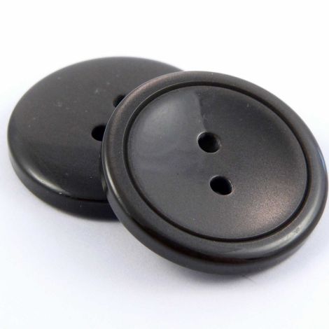 25mm Pearl Brown 2 Hole Coat Button