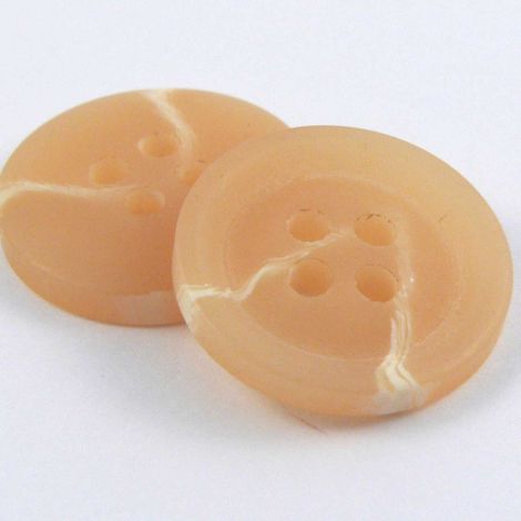 18mm Sand & Cream Marble 4 Hole Sewing Button