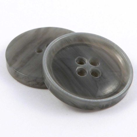 20mm Grey/Clear 4 Hole Sewing Button