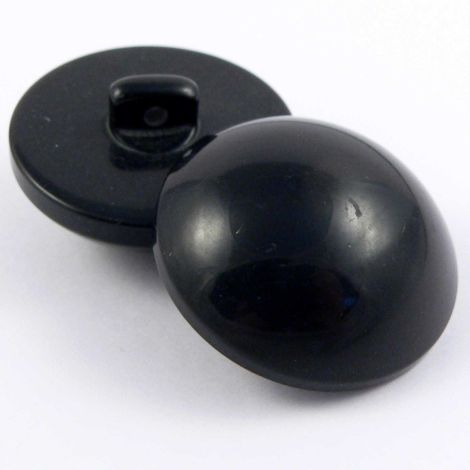 29mm Black Domed Shank Coat Button