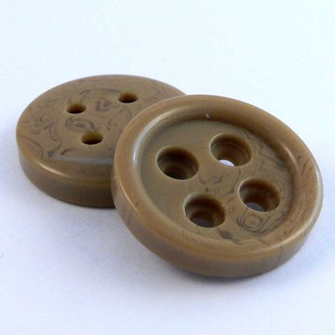 18mm Caramel Contemporary 4 Hole Sewing Button