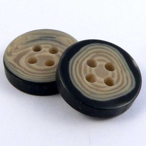 13mm Caramel Wood Style 4 hole Sewing Button 