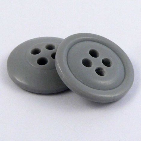 15mm Pale grey 4 Hole Sewing Button