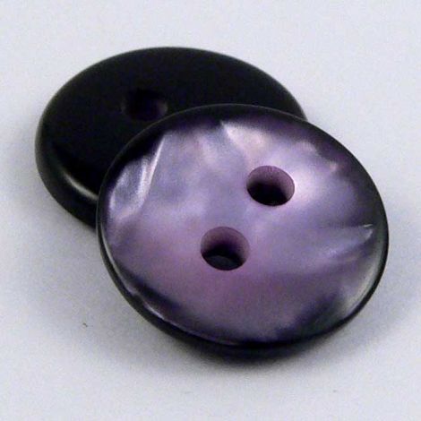12mm Lilac Two Tone Marble 2 Hole Button