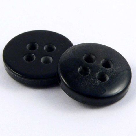 11mm Dark Grey Pearl 4 Hole Sewing Button