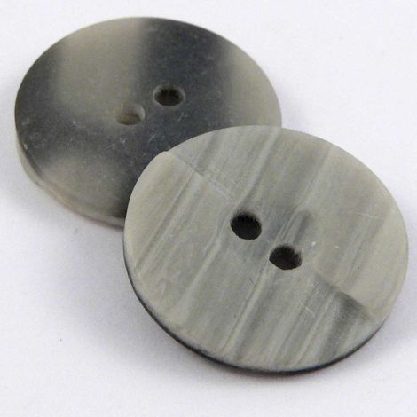 18mm Grey Contemporary 2 hole Sewing Button 