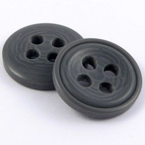 18mm Grey Contemporary 4 Hole Sewing Button