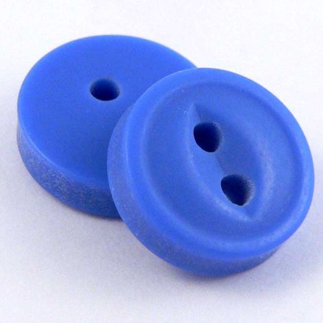 10mm Cornflower Blue 2 Hole Shirt Button