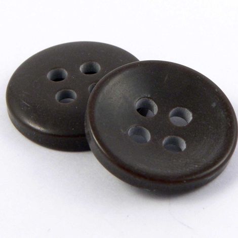 18mm Brown Sunken 4 Hole Sewing Button