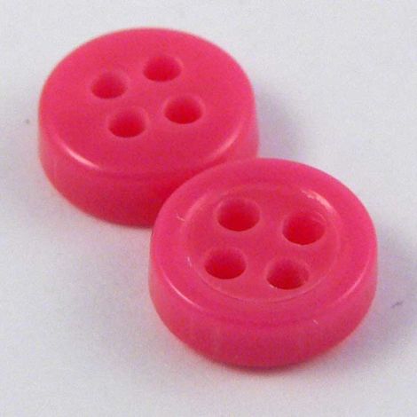 7mm Pink 4 Hole Button