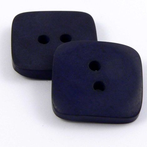 10mm Navy Blue Matt Square Style 2 Hole Button