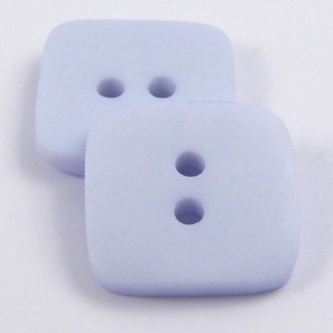 10mm Pale Blue Matt Square Style 2 Hole Button
