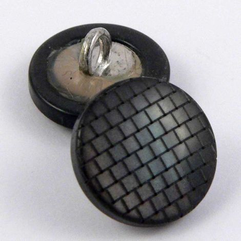 12mm Smoked Pearl Shank Shirt Button