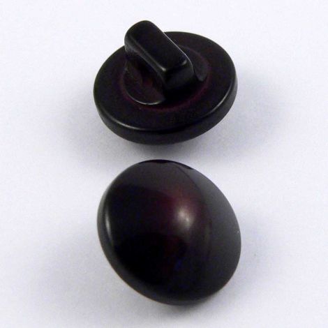 10mm Black Domed Shank Sewing Button