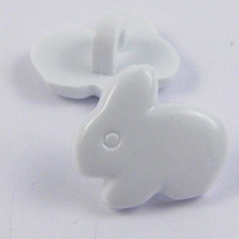 13mm White Rabbit Shank Button