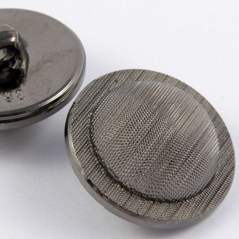 20mm Textured Pewter Domed Shank Suit Button